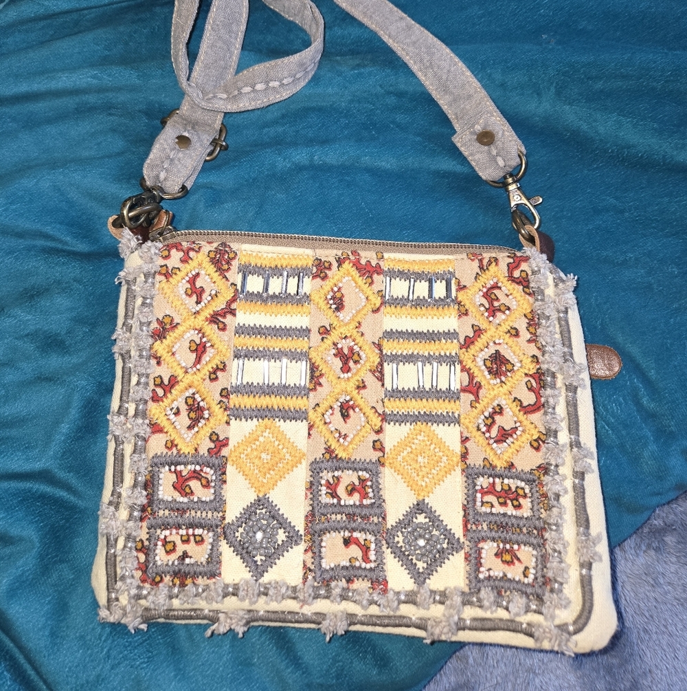 Myra Bags Bohemian Tapestry Crossbody Bag